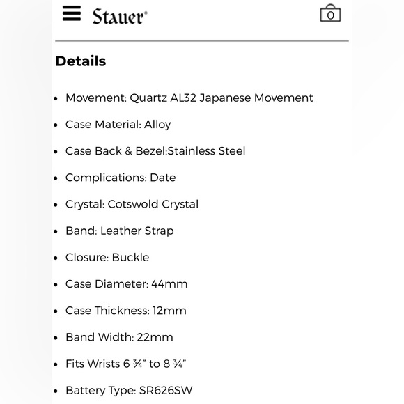 STAUER URBAN BLUE WATCH - Picture 15 of 15